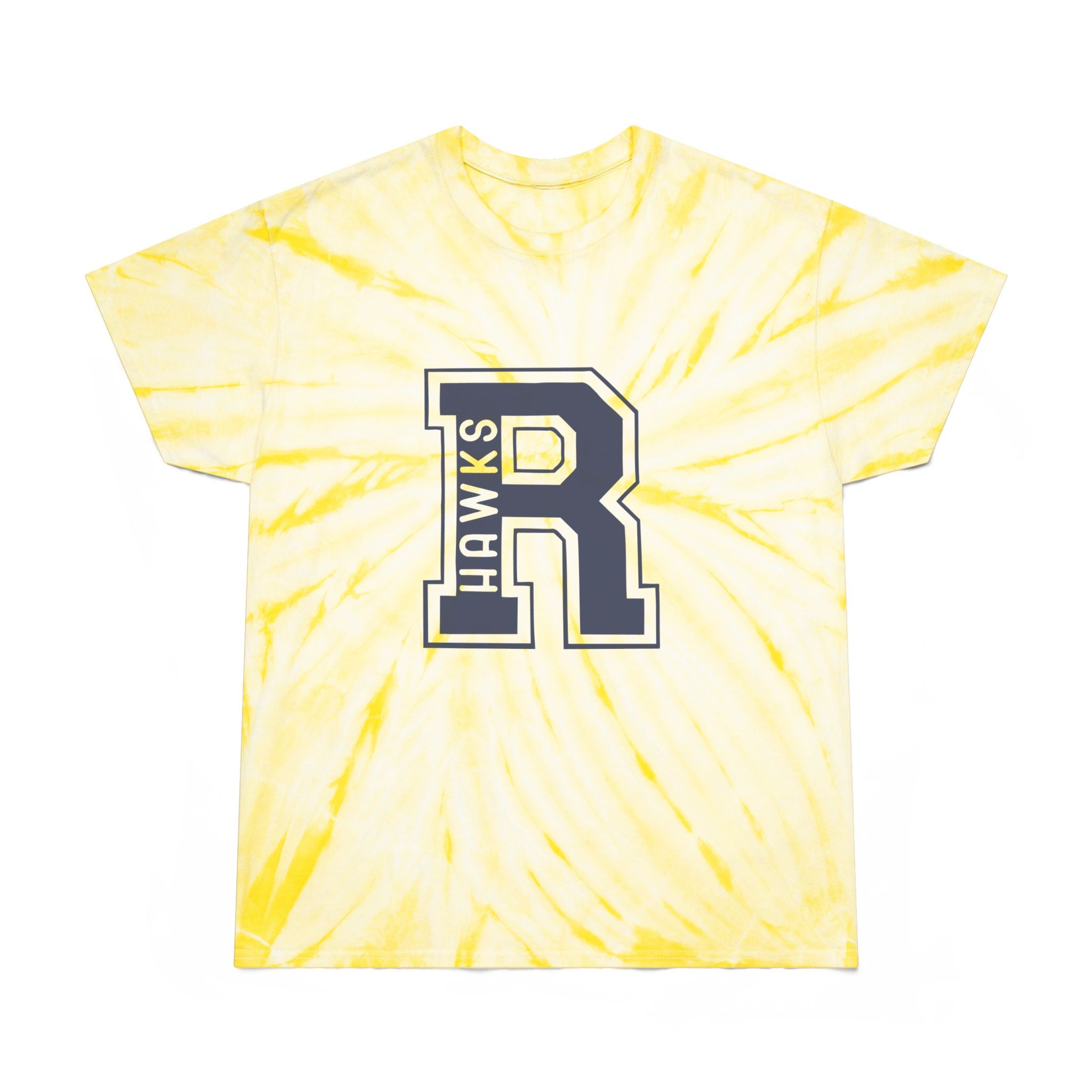 Tie-Dye Tee, Cyclone | Vibrant Yellow Graphic T-Shirt for Summer, Casual Wear, Festivals, Unique Gift, Comfortable Tee