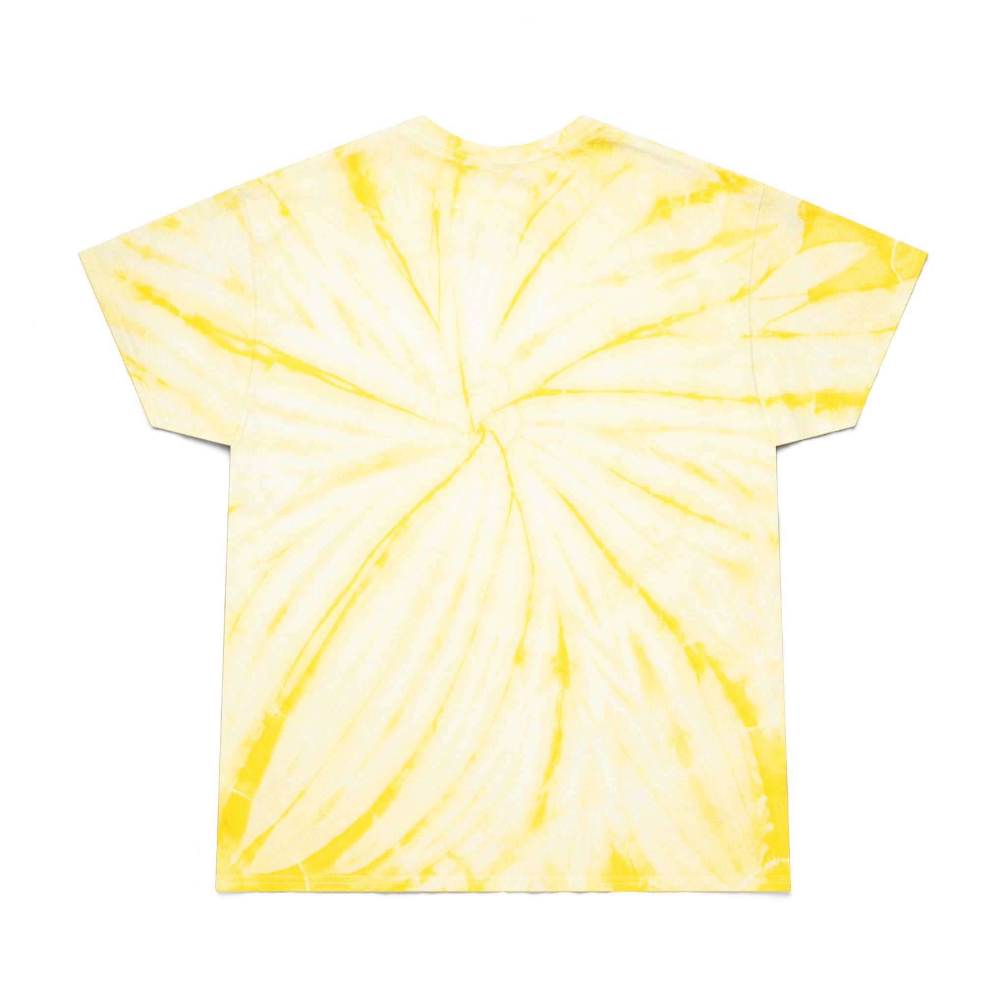 Tie-Dye Tee, Cyclone | Vibrant Yellow Graphic T-Shirt for Summer, Casual Wear, Festivals, Unique Gift, Comfortable Tee