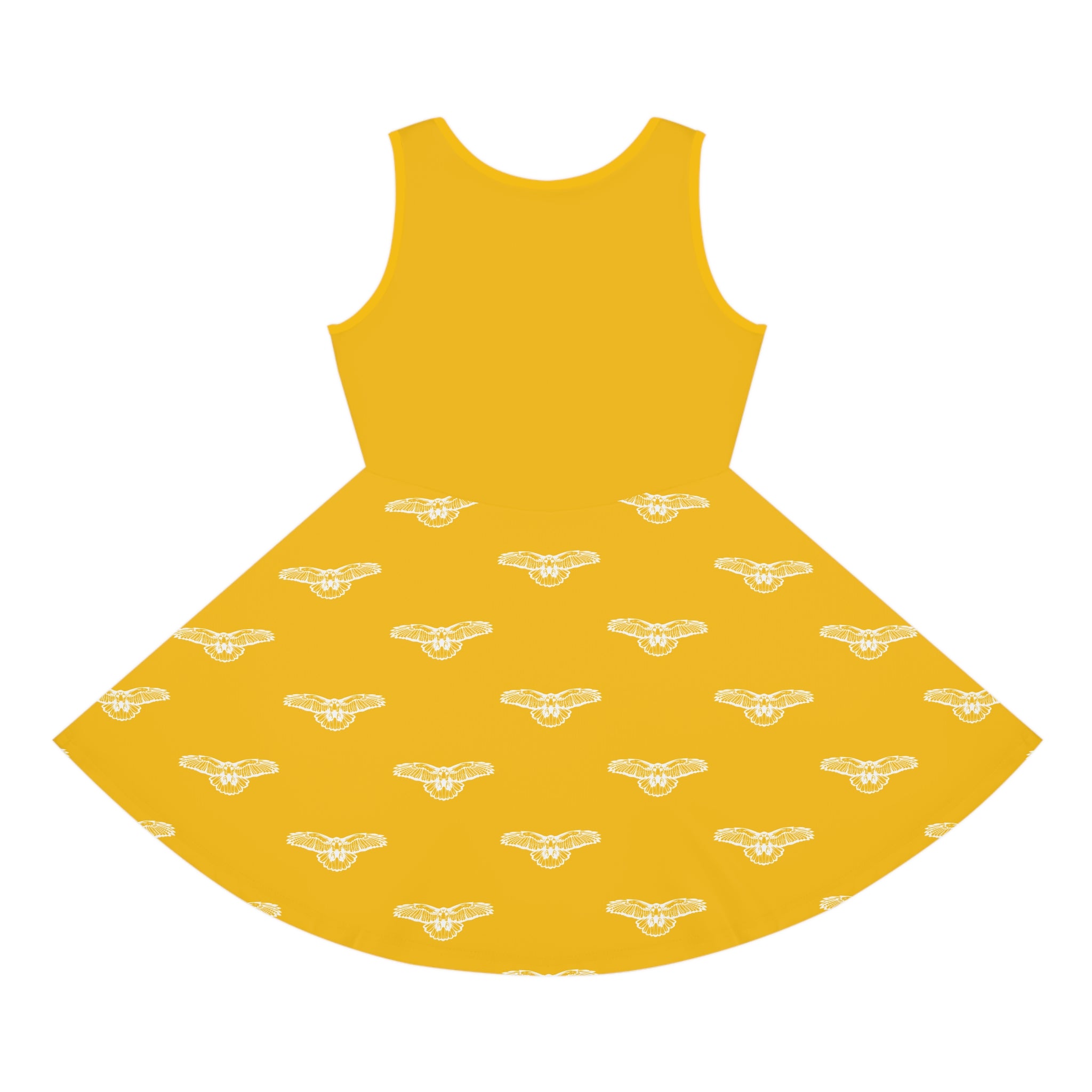 Copy of Blue Hawks Print Girls' Sundress, Summer Dress, Cheerful Outfit, Kids Party Dress, Birthday Gift, Playful Dress, Team Spirit Dress