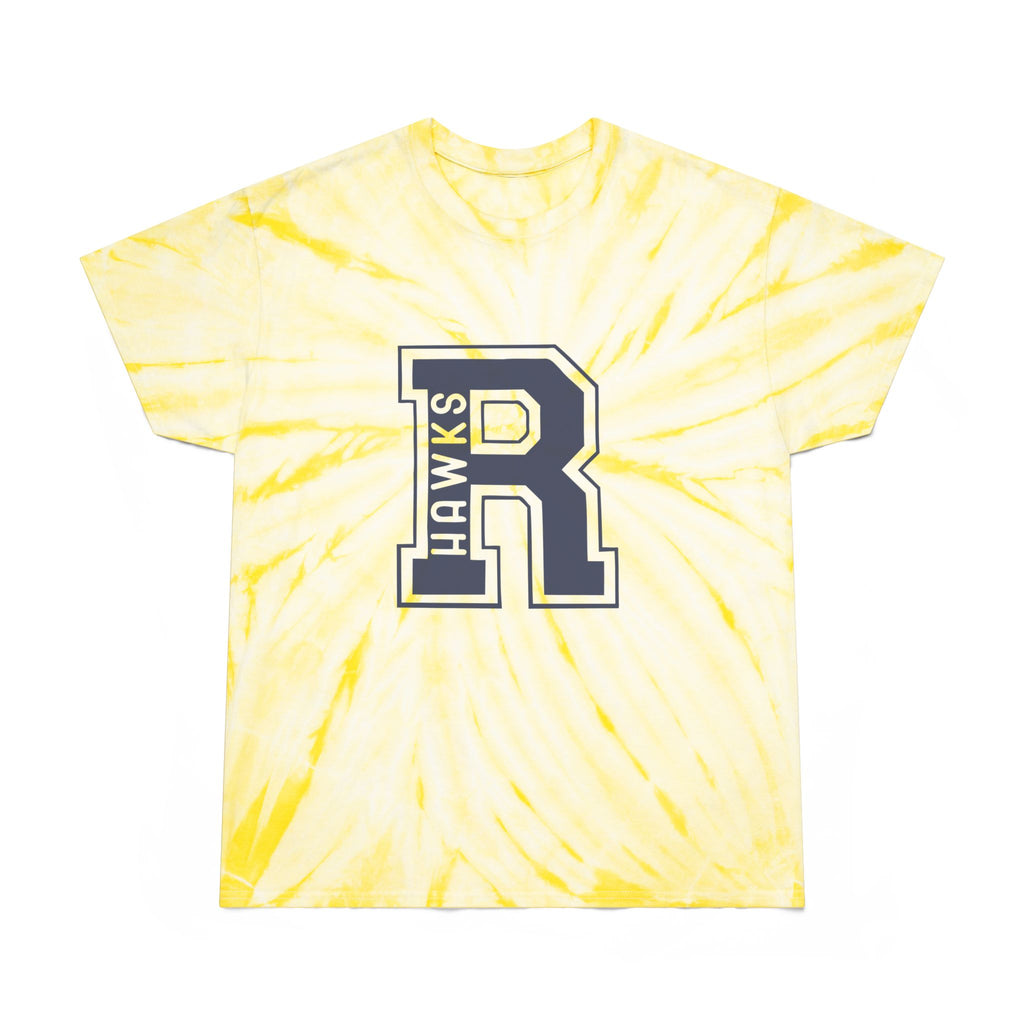 Tie-Dye Tee, Cyclone | Vibrant Yellow Graphic T-Shirt for Summer, Casual Wear, Festivals, Unique Gift, Comfortable Tee